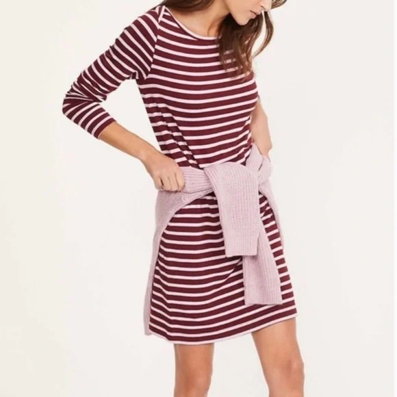 Lou & Grey Striped Signature Soft Sweater Dress - Picture 9 of 12